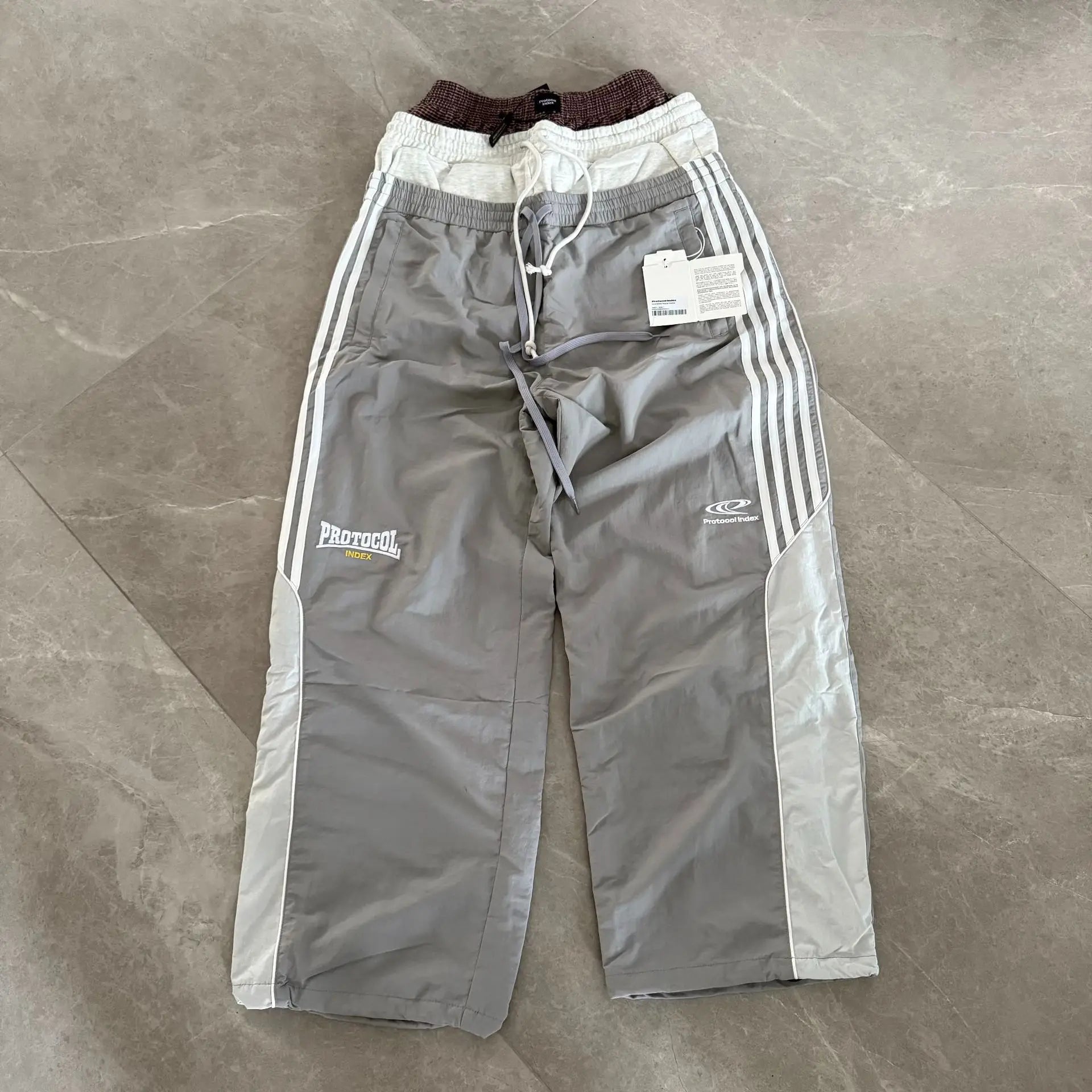 Black Waists Paratrooper Nylon Cargo Pants