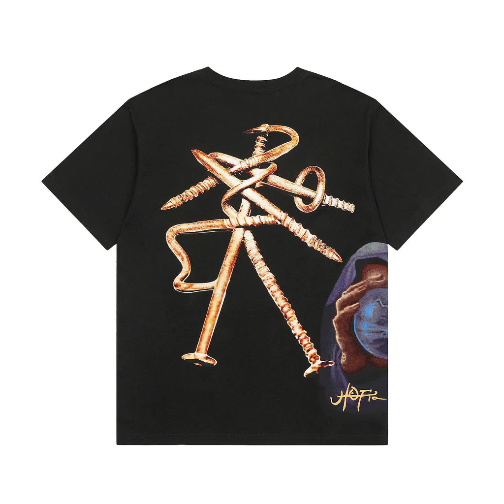 Black Twisted Nails Graphic Tee