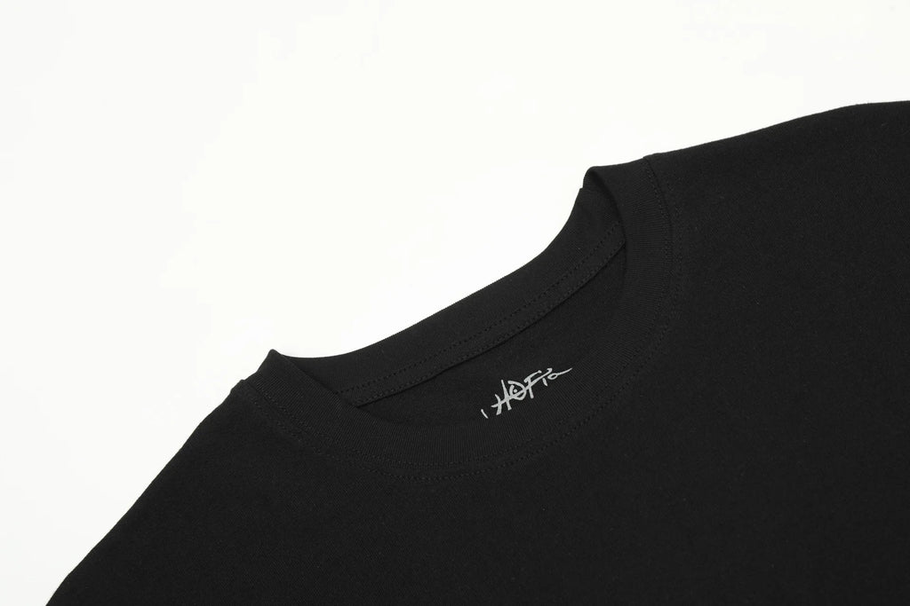 Black Statement Abstract Motif Graphic Tee