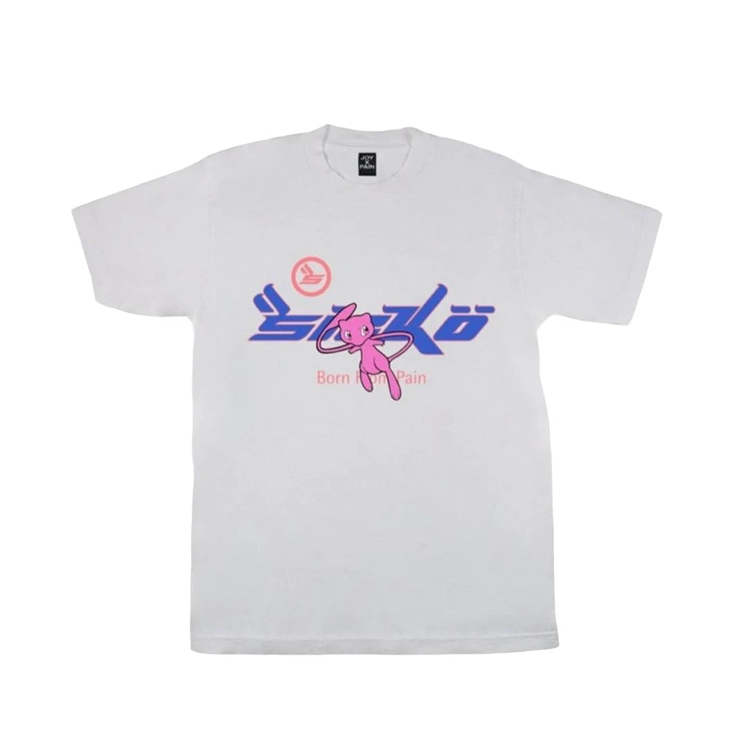 White Foaming Born Pain Graphic Tee