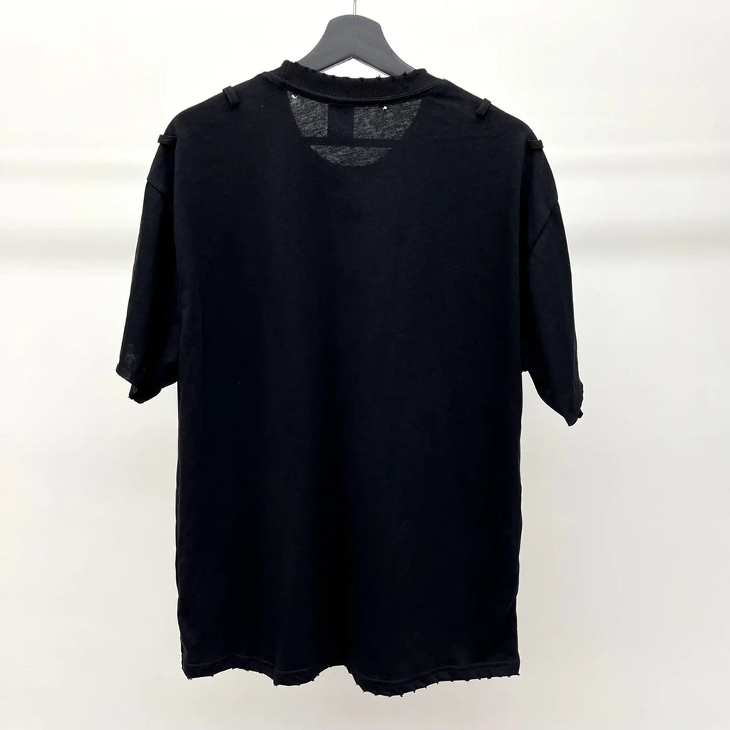 Black Skull Head Graphic Tee