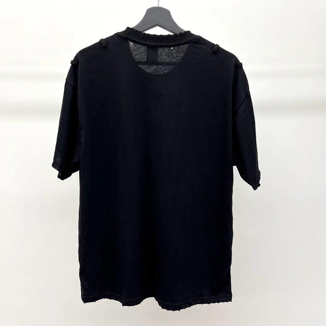 Black Skull Head Graphic Tee