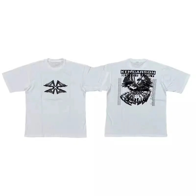 White Destory Lonely Graphic Tee