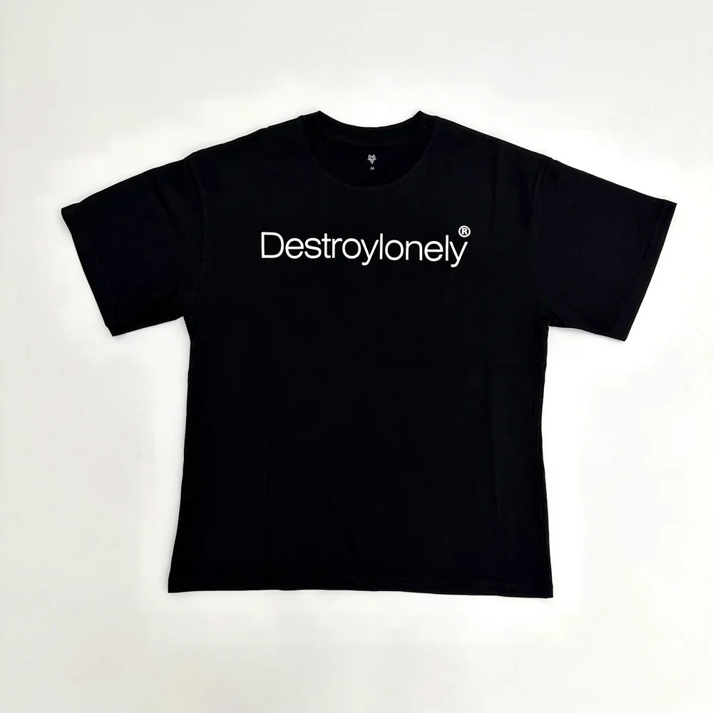 Black Statement Bold Pattern Graphic Tee