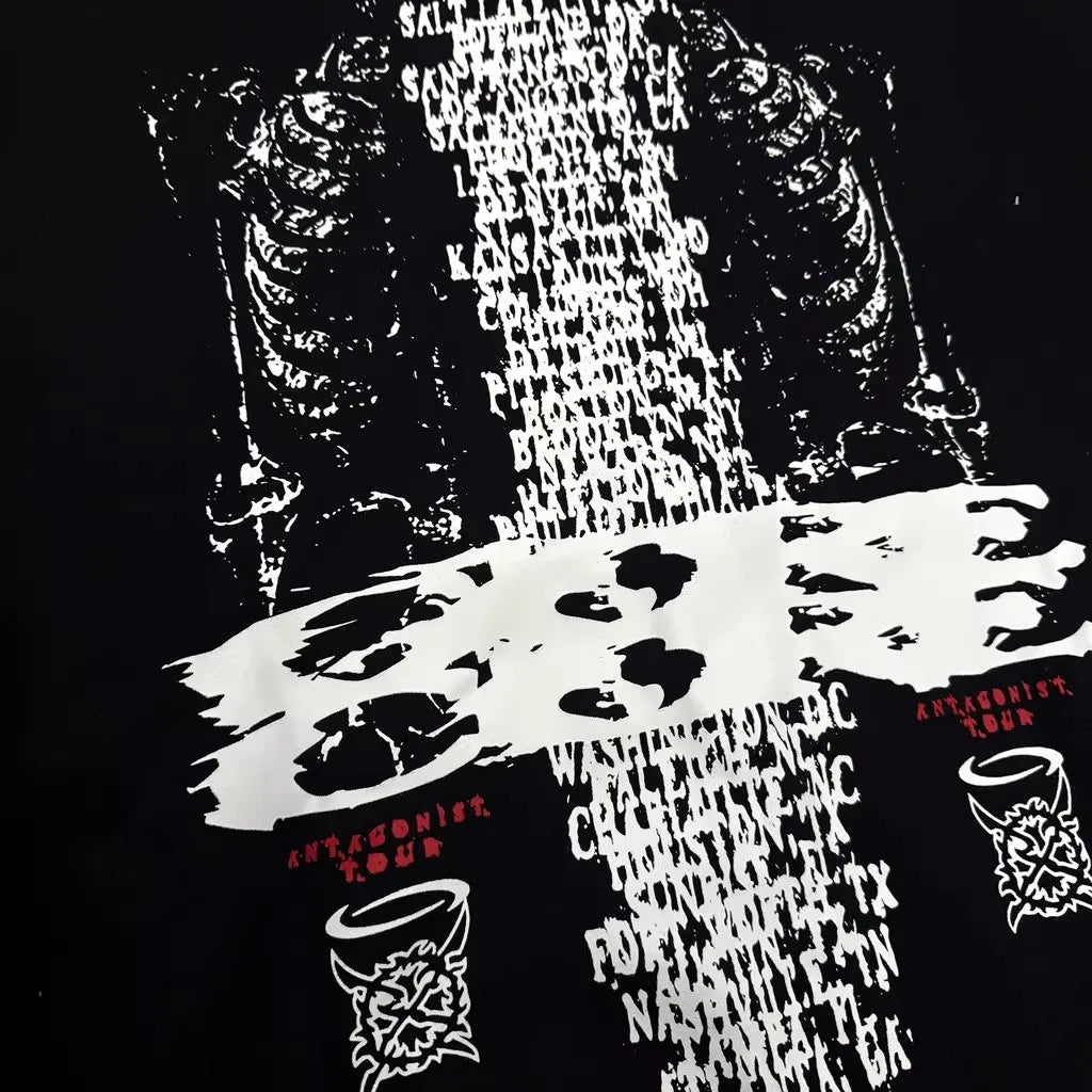 Black Bullet Graphic Hoodie