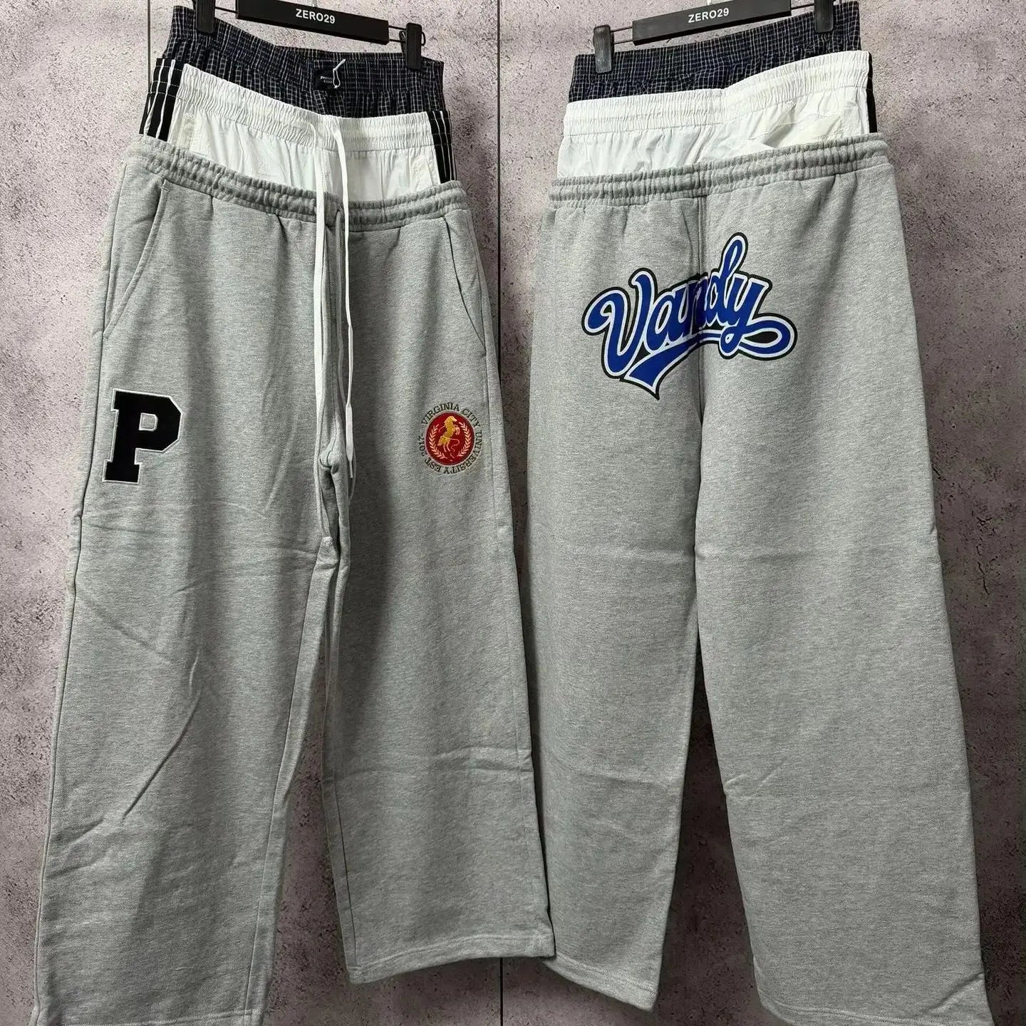 Gray Virginia Waists Paratrooper Cargo Pants