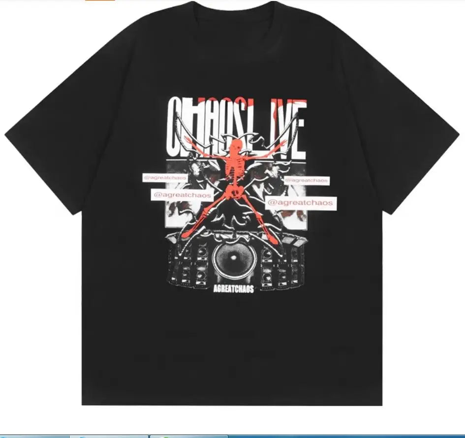 Black Skull Graphic Tee