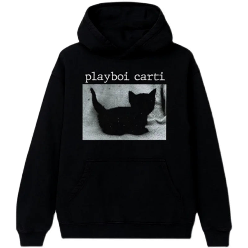 Red Cat Graphic Hoodie
