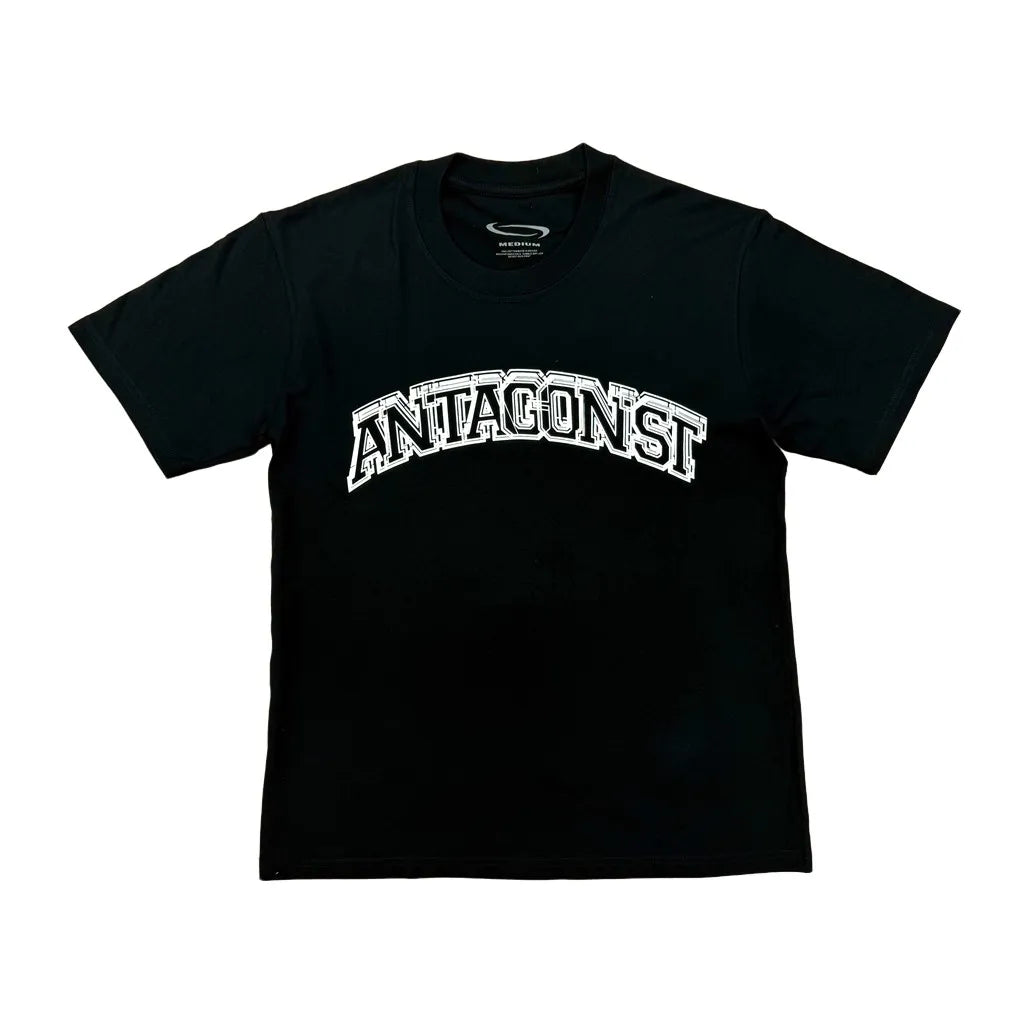 Black Statement Abstract Pattern Graphic Tee