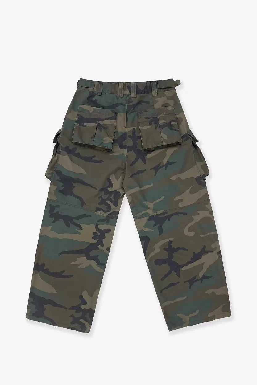 White Snow Camo Camouflage Graphic Jeans