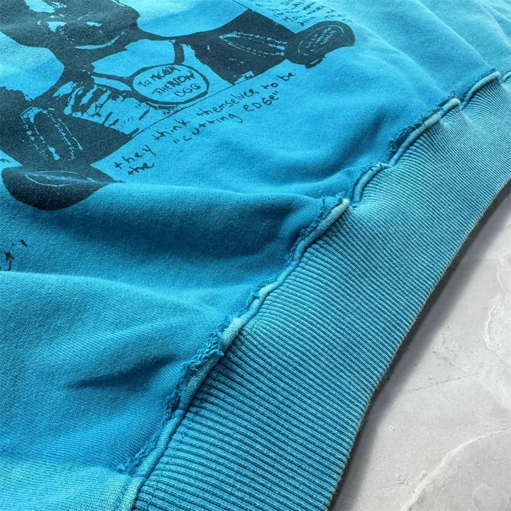 Blue What Thouwilt Graphic Hoodie