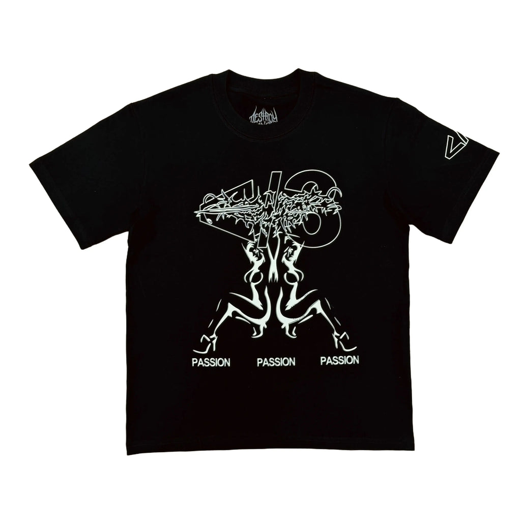 Black Lonely Passion Graphic Tee