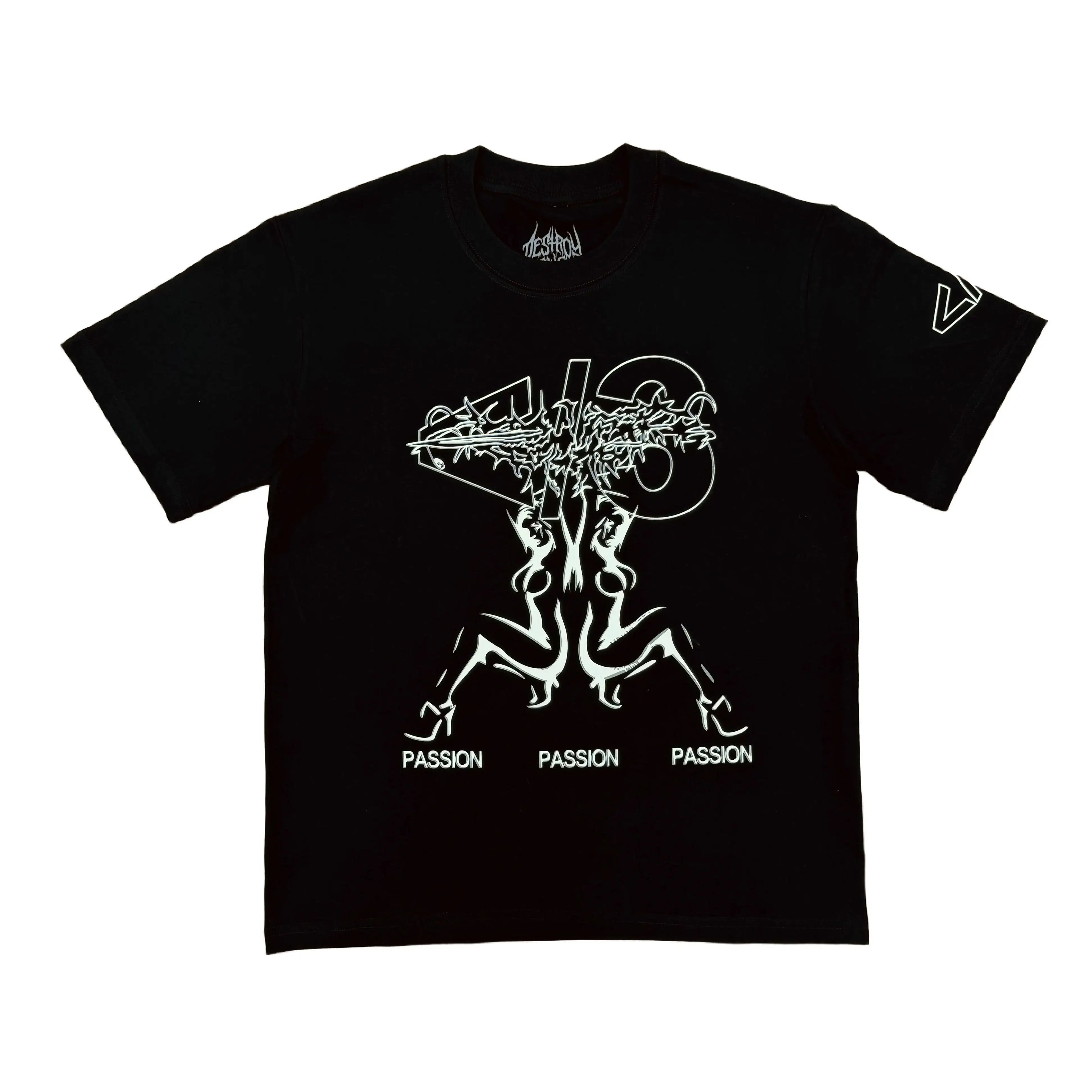 Black Lonely Passion Graphic Tee