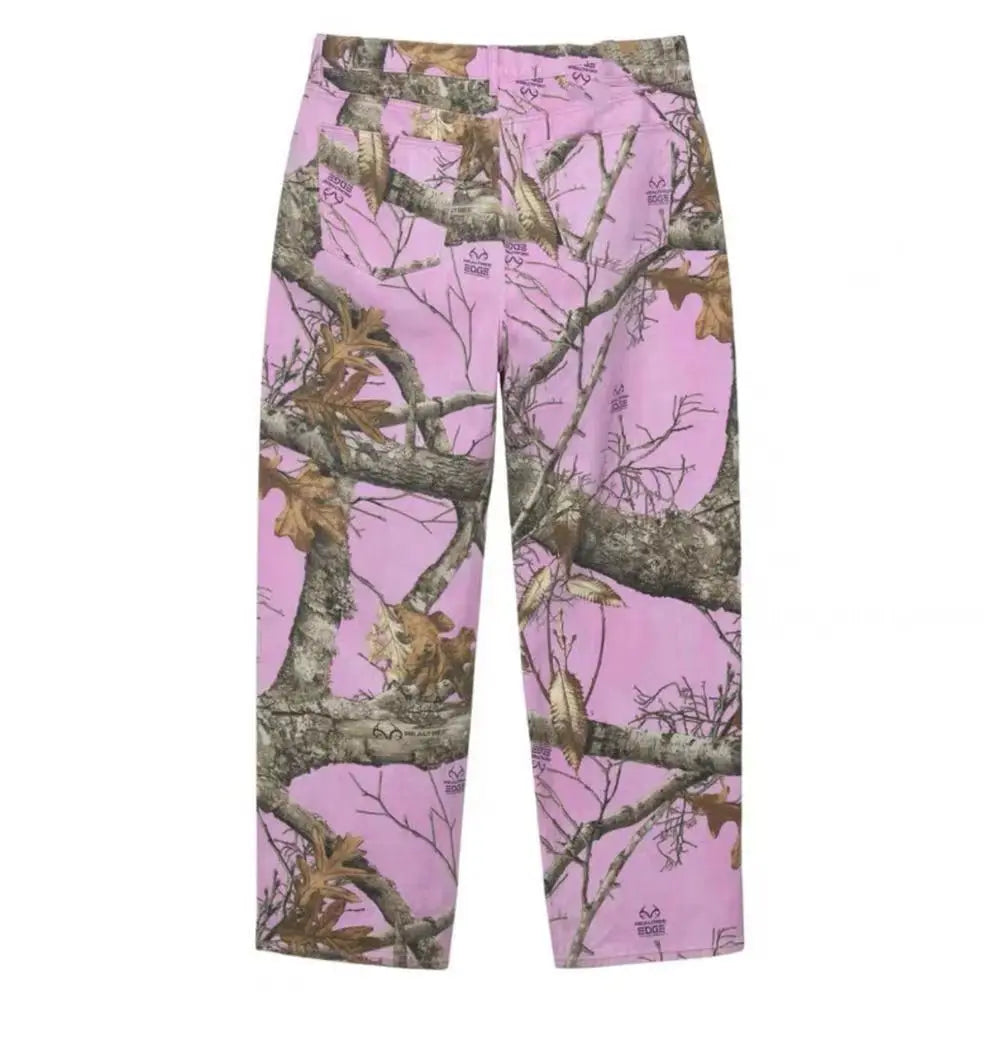 Camo Pink Beach Graphic Jeans