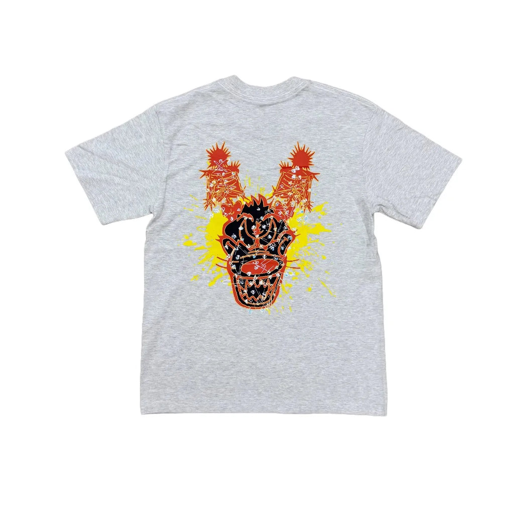 White Jumpout Mascot Tooth Graphic Tee