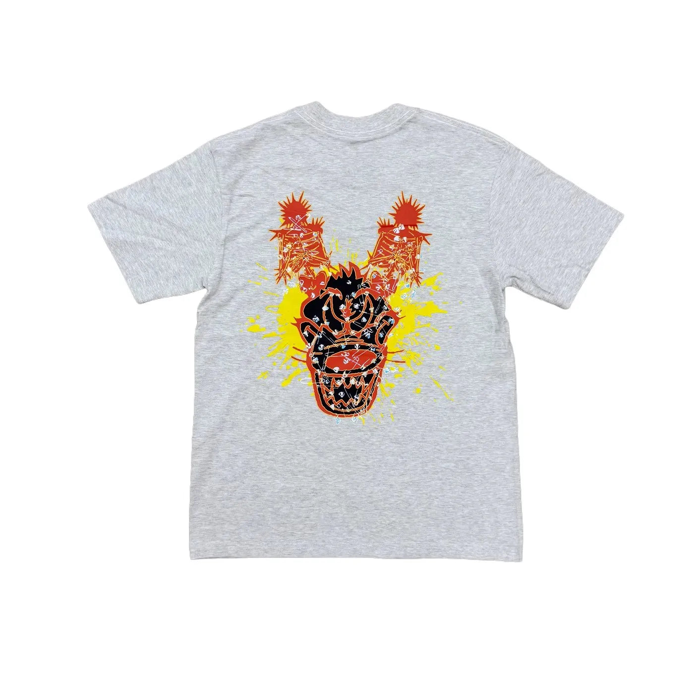 White Jumpout Mascot Tooth Graphic Tee
