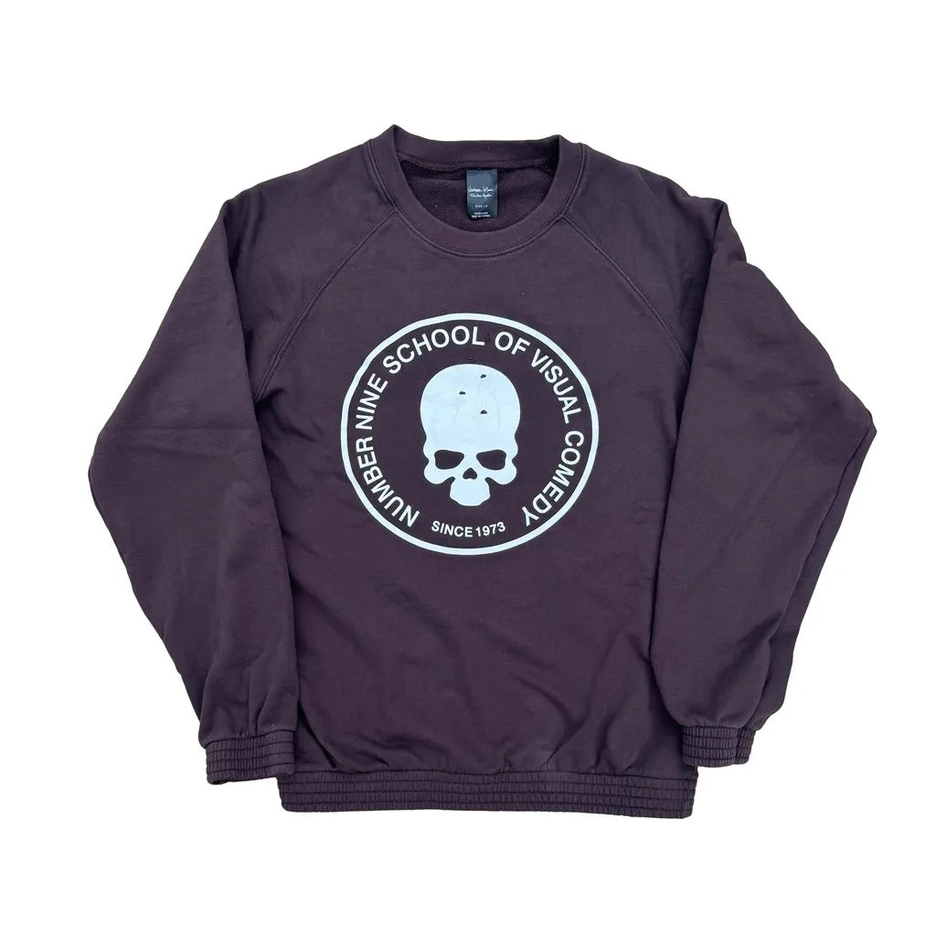 Charcoal School Visual Skull Graphic Hoodie