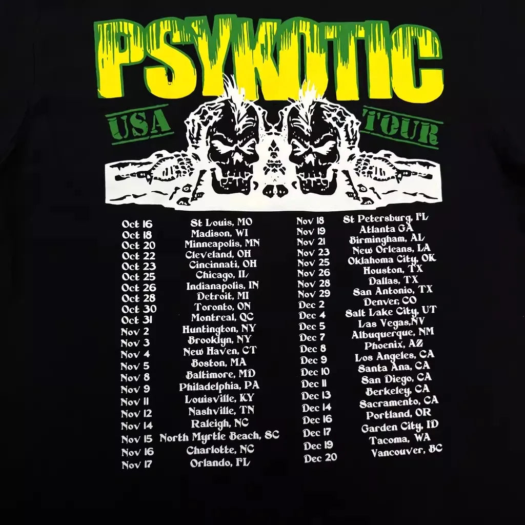 Black Psykotic USA Mech Graphic Tee