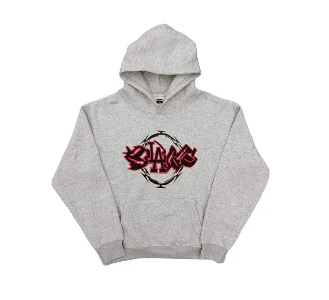 Exer Razorwire Grey Graphic Hoodie