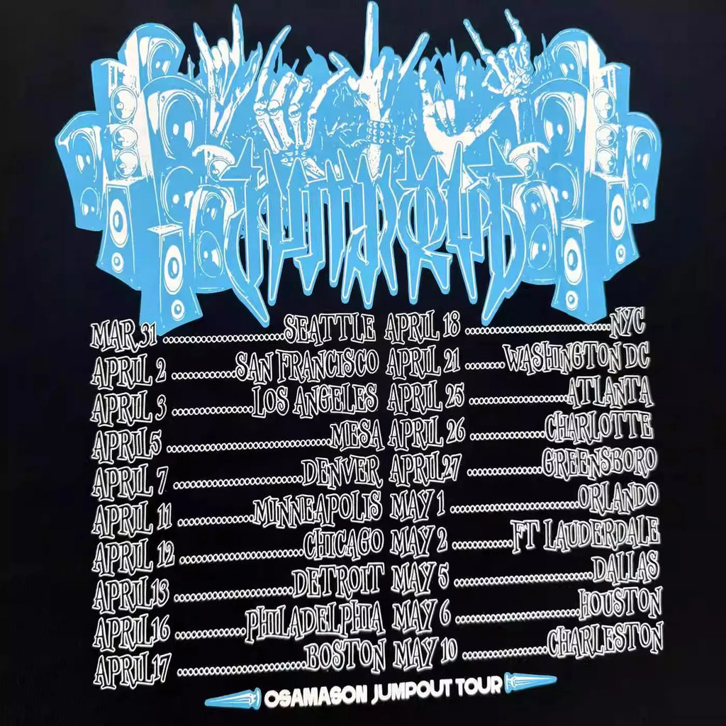 Black Jumpout Bunny Tooth Graphic Tee