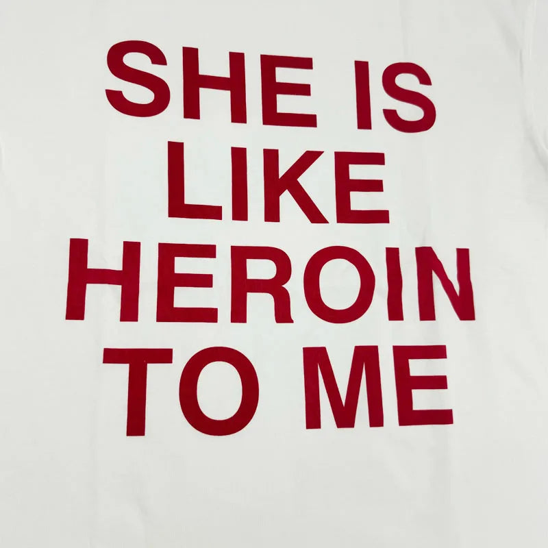 White She Like Graphic Tee