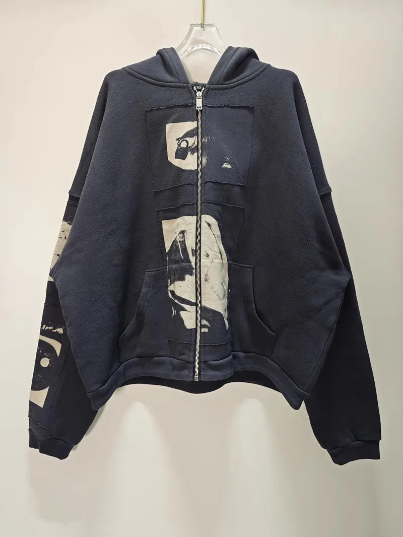 White Material Girl Complex Graphic Hoodie