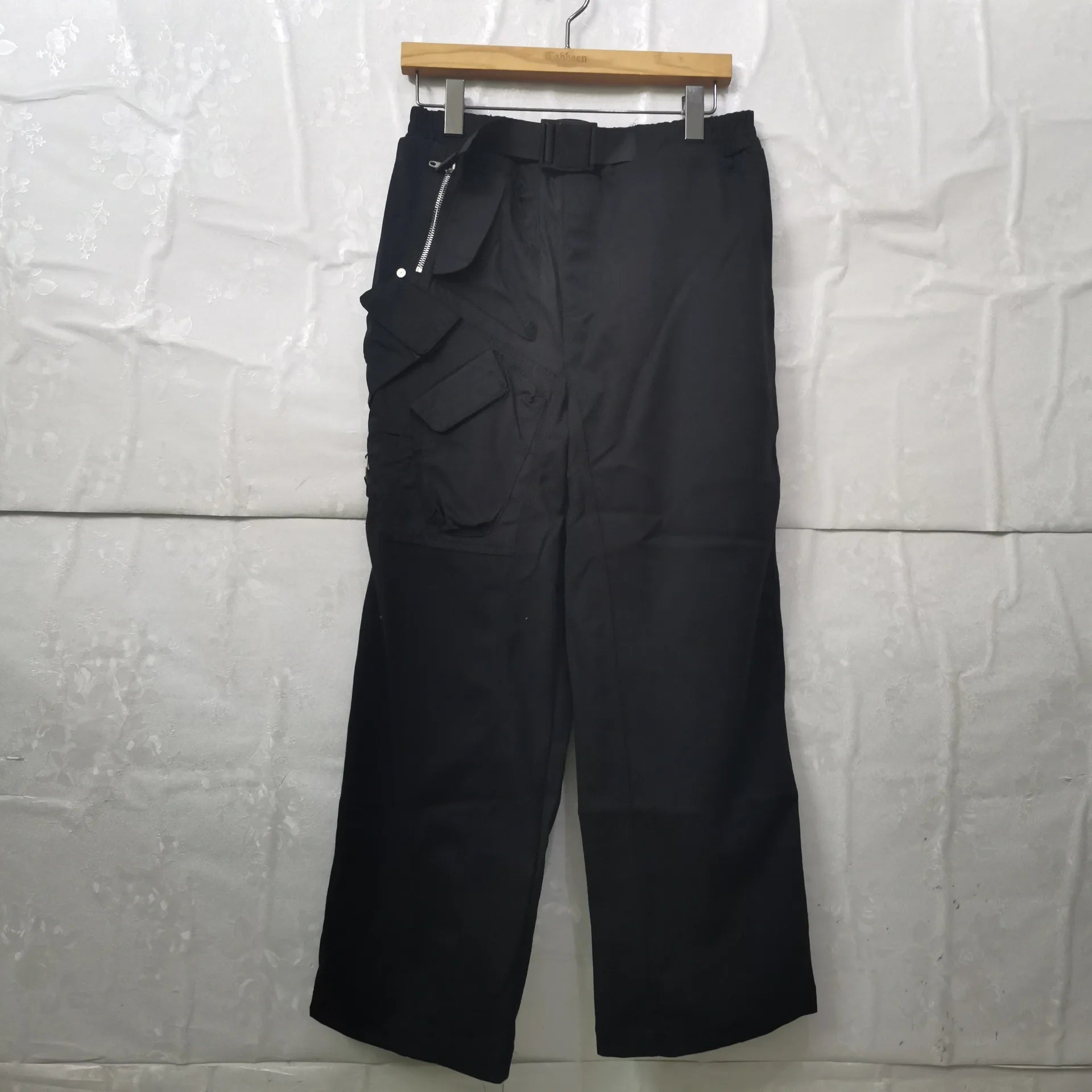 Black Sports Functional Cargo Pants