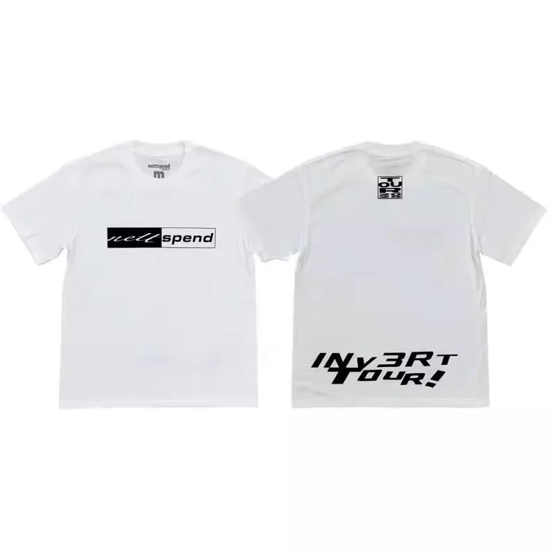 White Invert Graphic Tee
