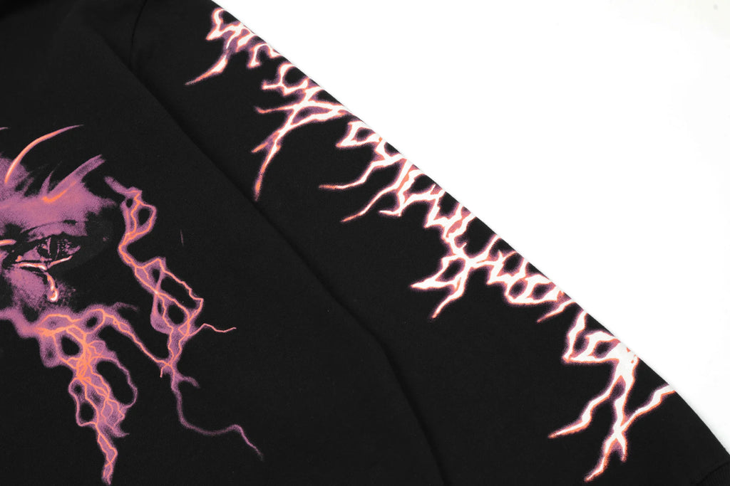 Black Tears Lightning Standard Graphic Hoodie