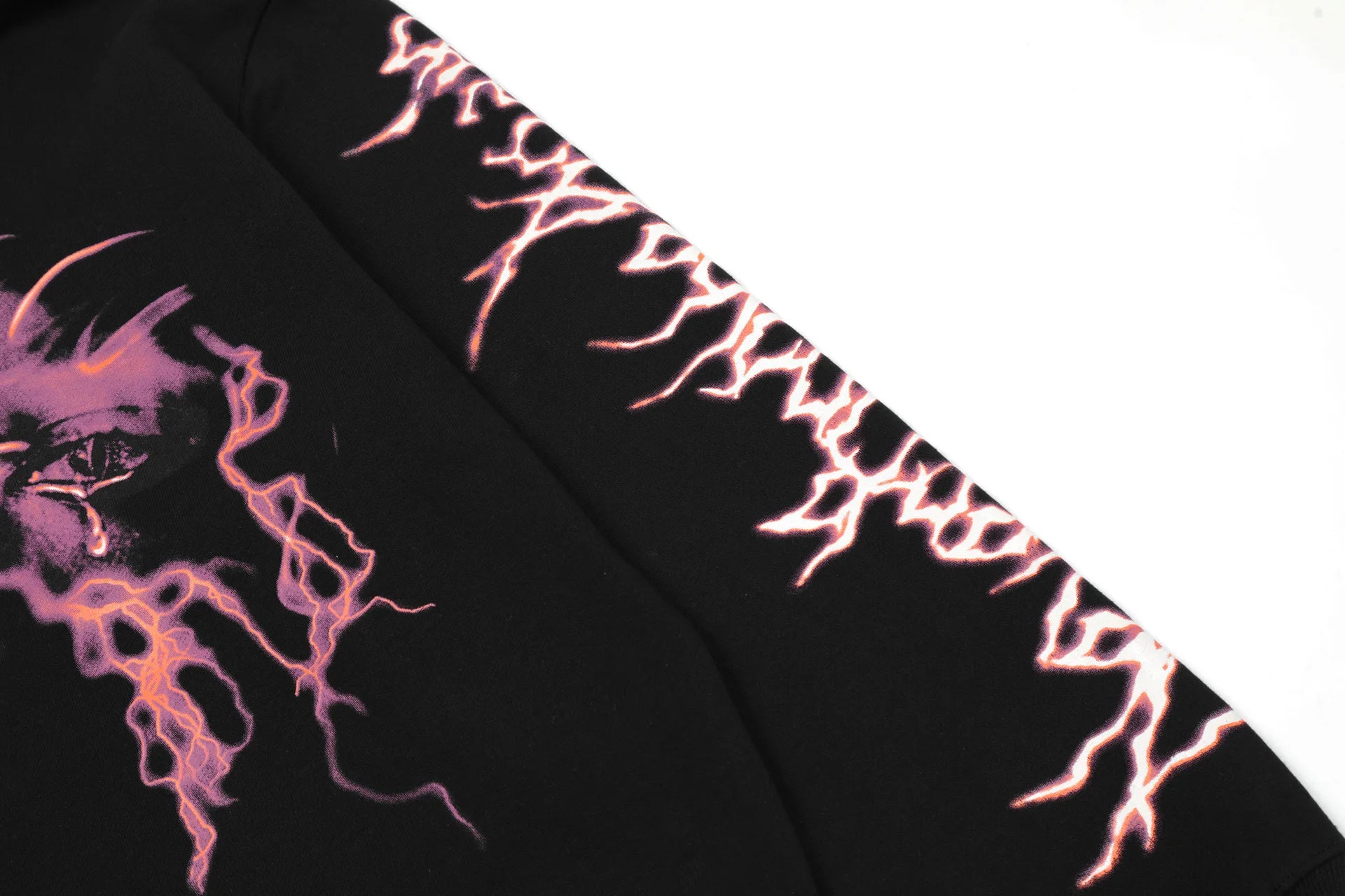 Black Tears Lightning Standard Graphic Hoodie