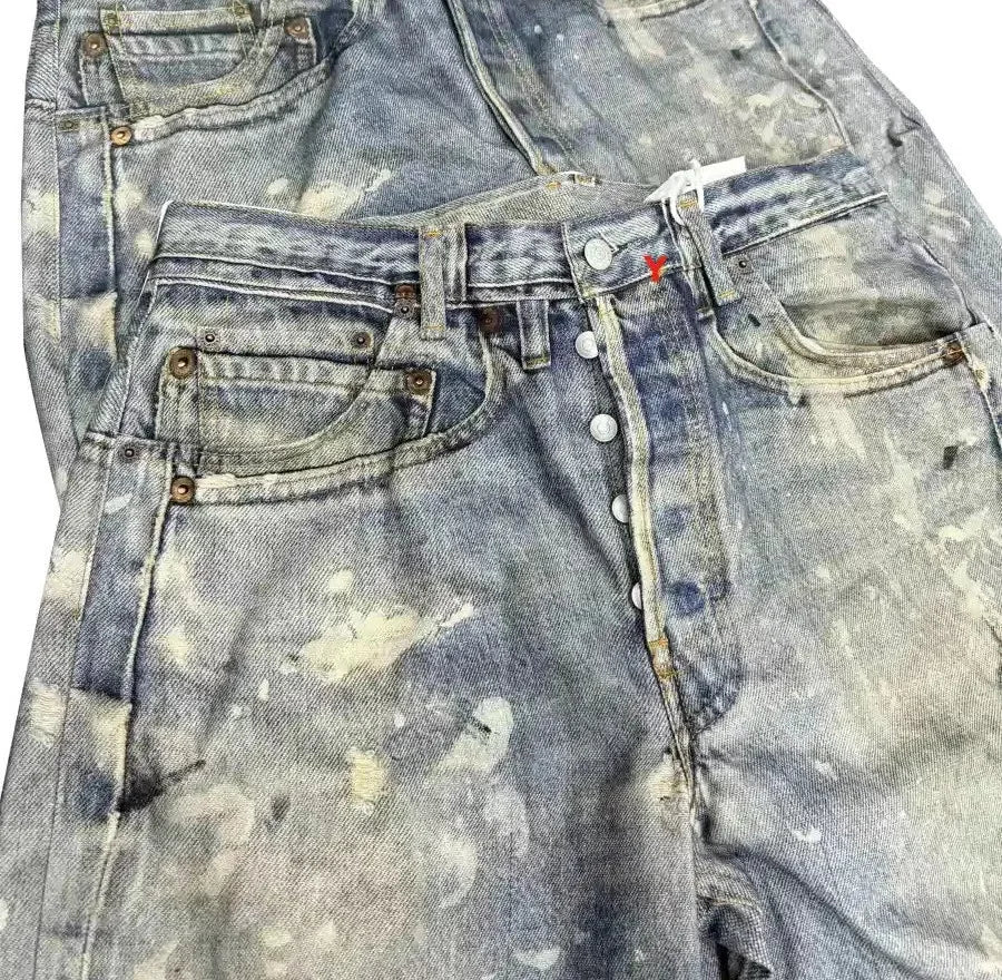 Gray Ink Anniversary Straight-Leg Jeans