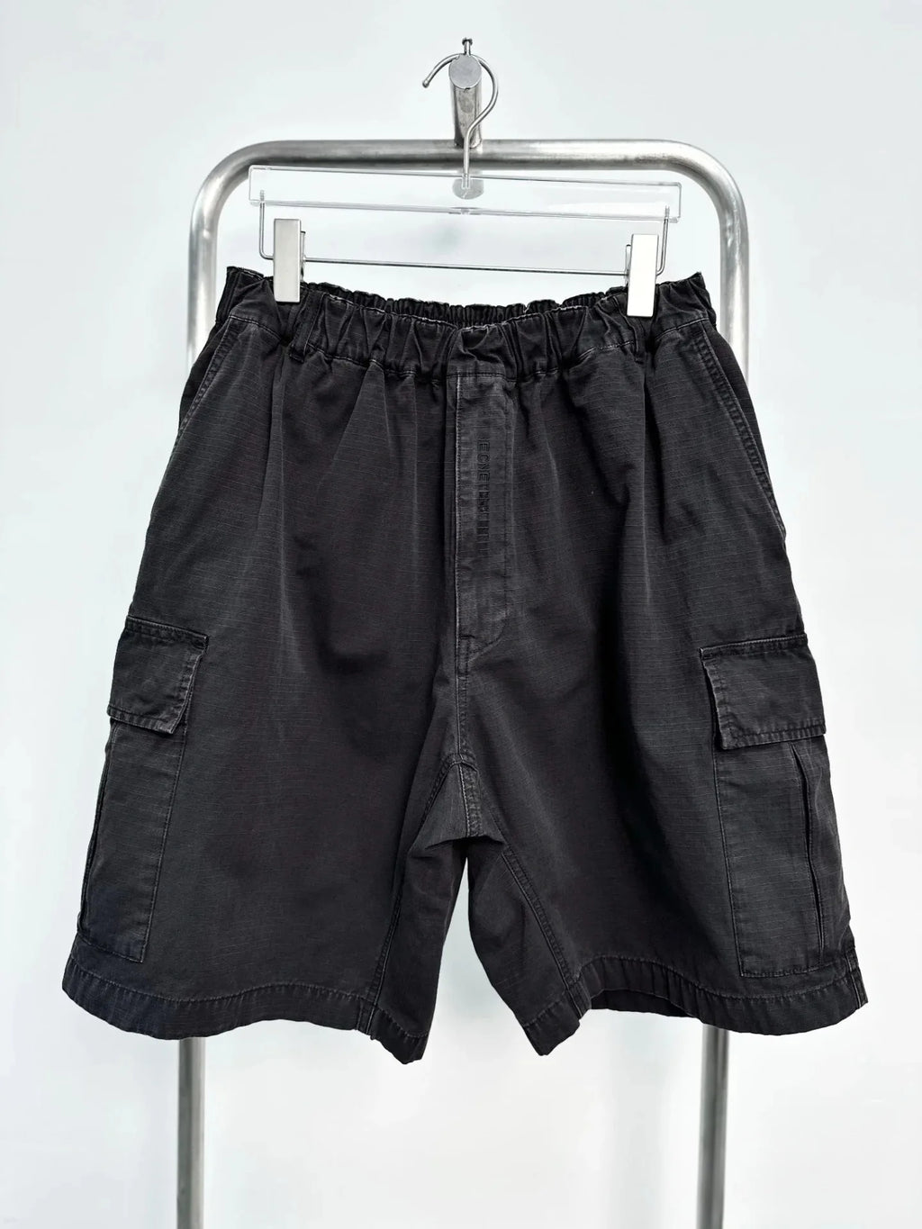 Beige Loose Cargo Shorts