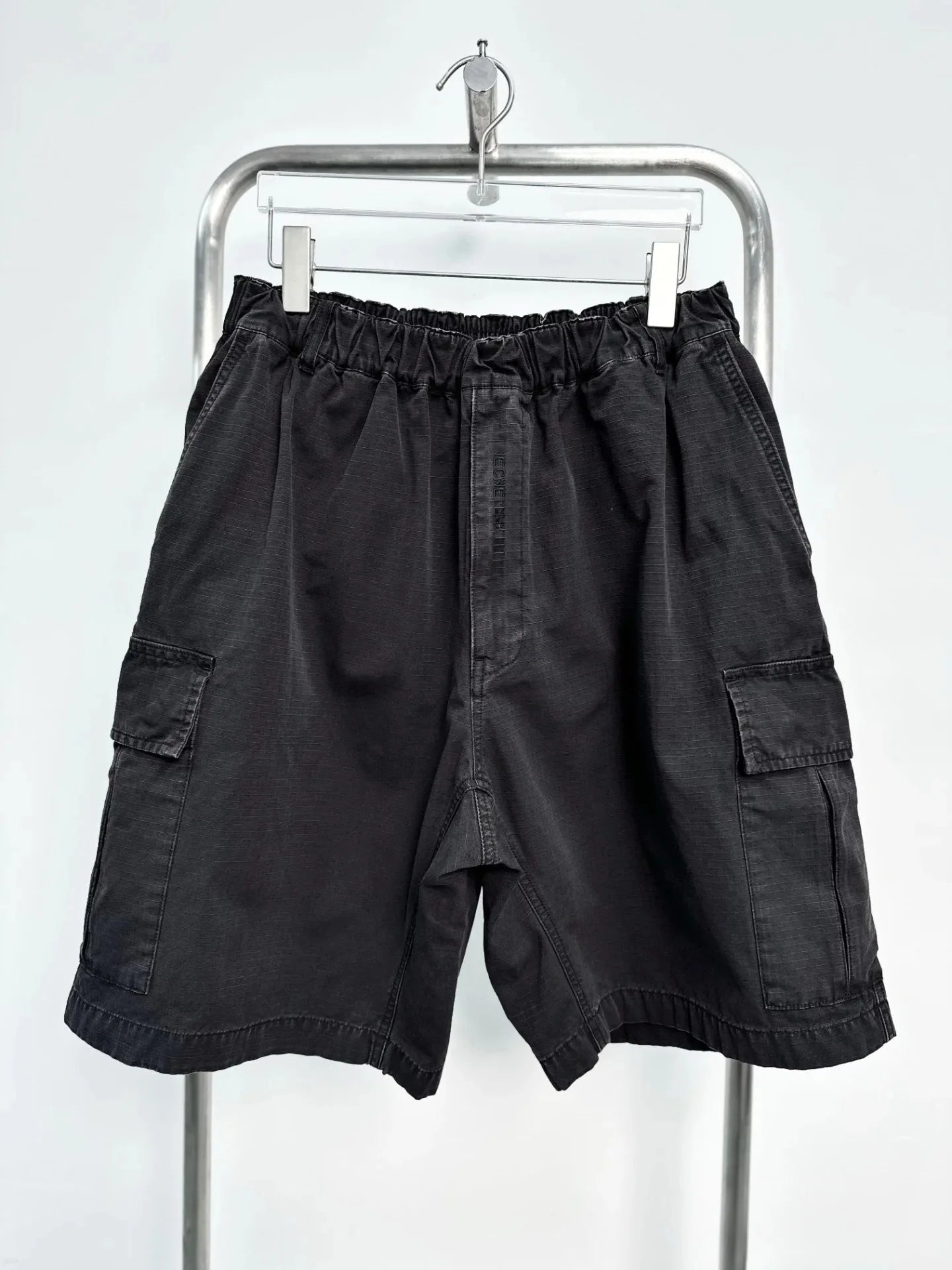 Beige Loose Cargo Shorts