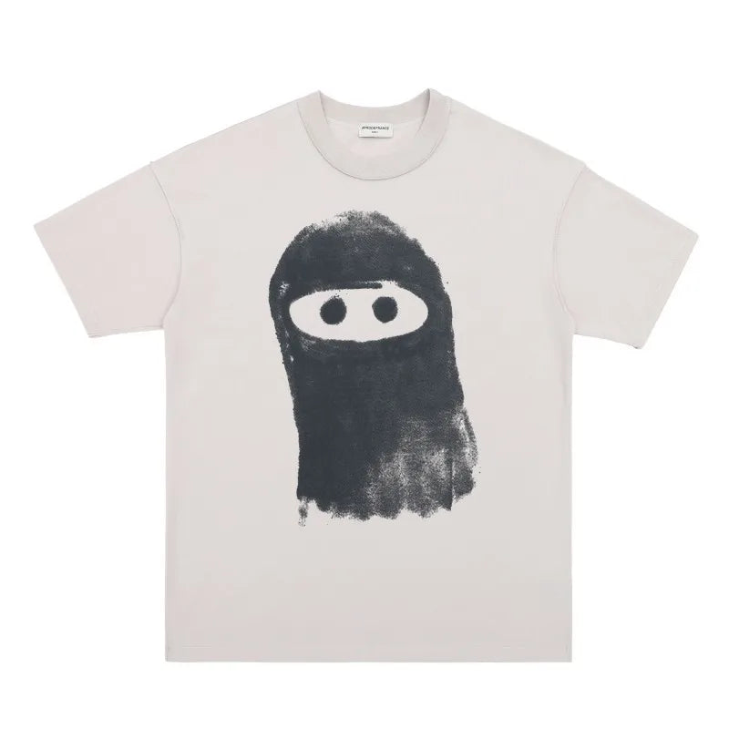 White Arnodefrance Ninja Sketch Graphic Tee