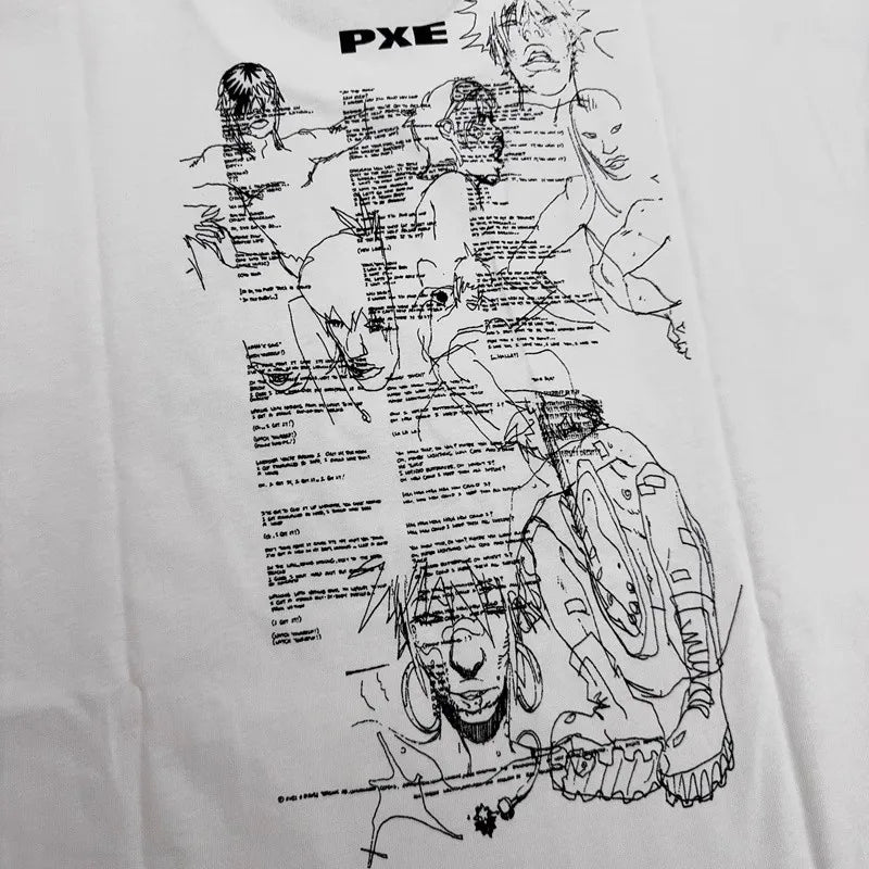 Black Pxe Ecco2k Flesh Graphic Tee