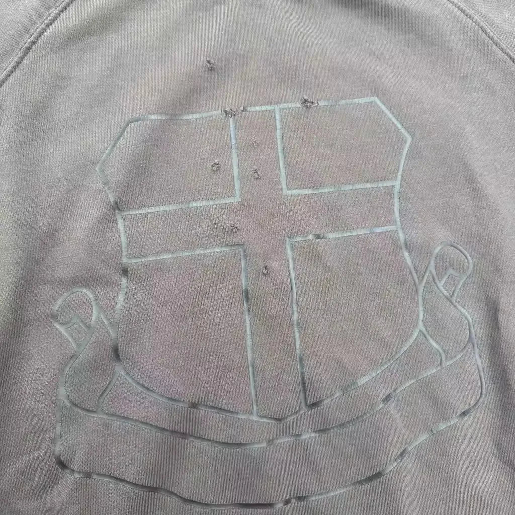 Black Shield Emblem Graphic Hoodie