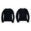 Black Double Layered Long-Sleeve Graphic Tee