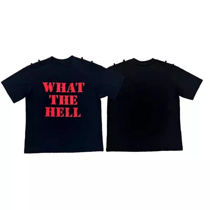 Black What Hell Graphic Tee