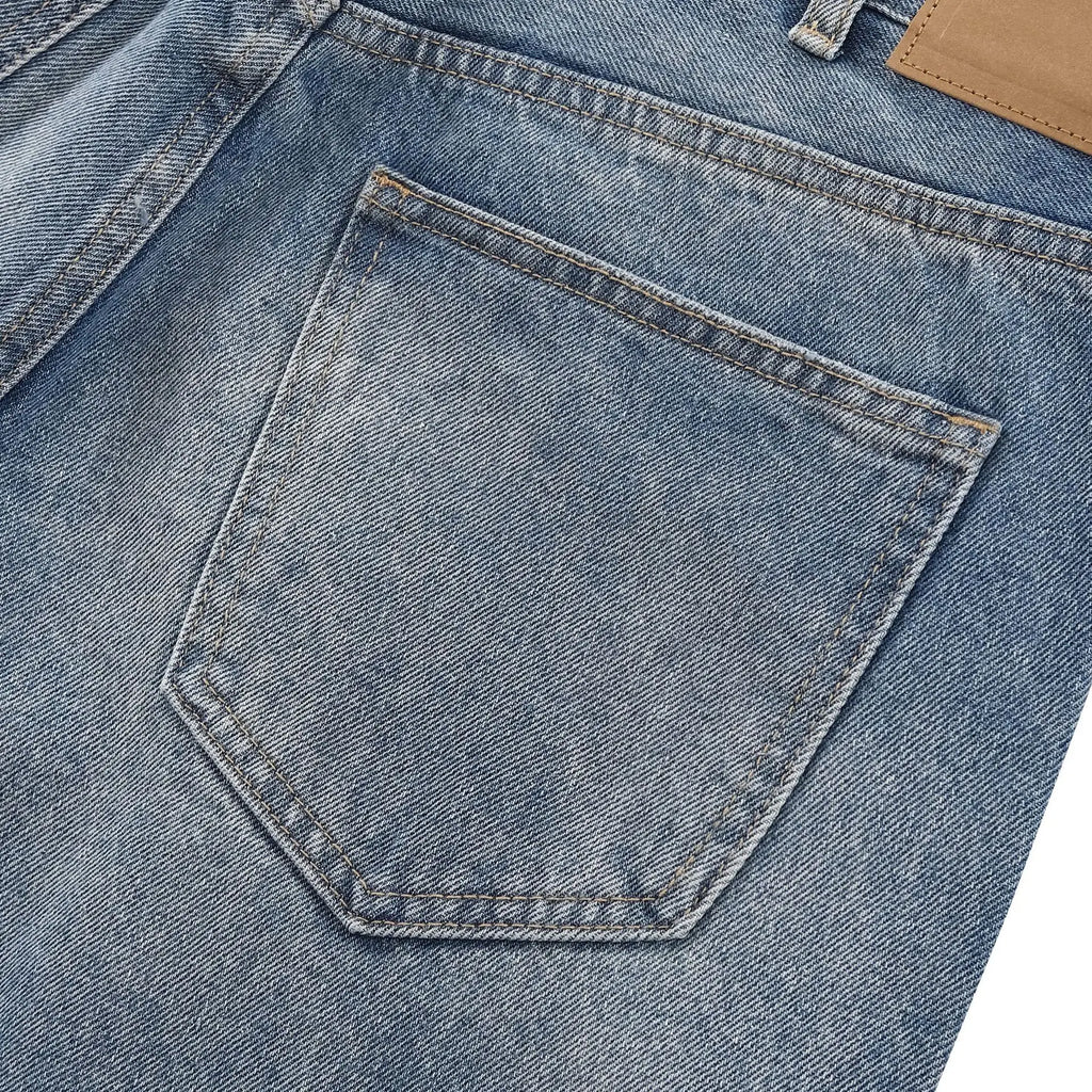 Gray Distressed Cargo Jeans