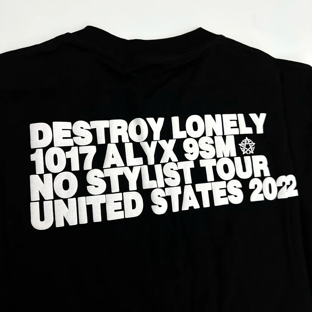 Black Statement Bold Print Graphic Tee