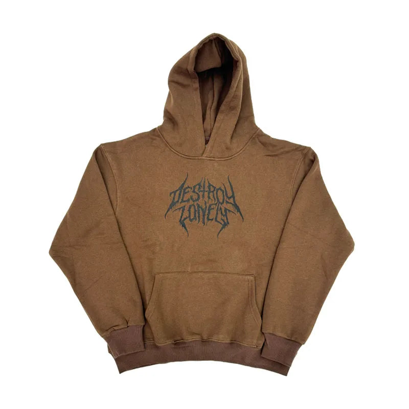 Brown Love Last Forever Graphic Hoodie
