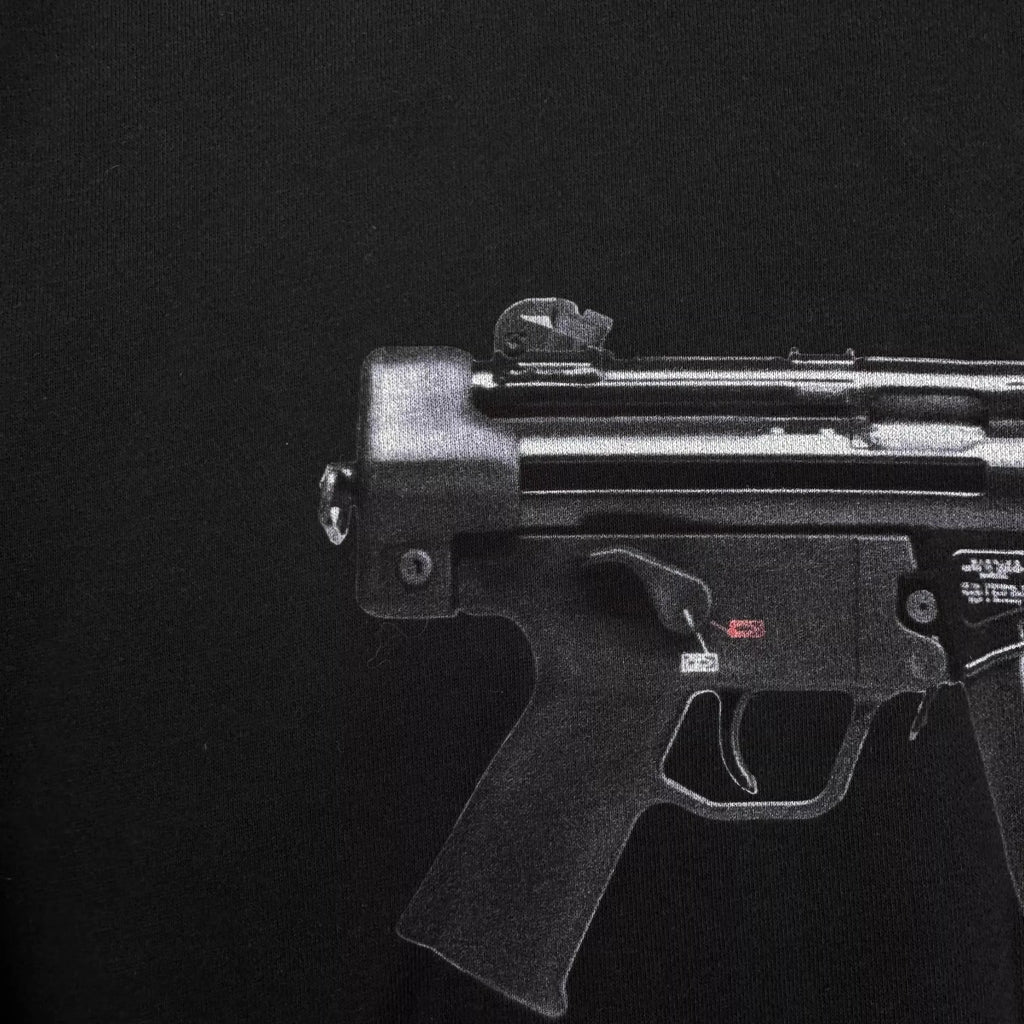 Black Smg Submachine Gun Graphic Hoodie