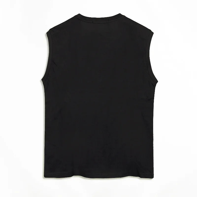Black Color Shark Teeth Graphic Tank
