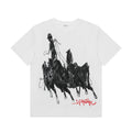 Black Statement Abstract Print Graphic Tee