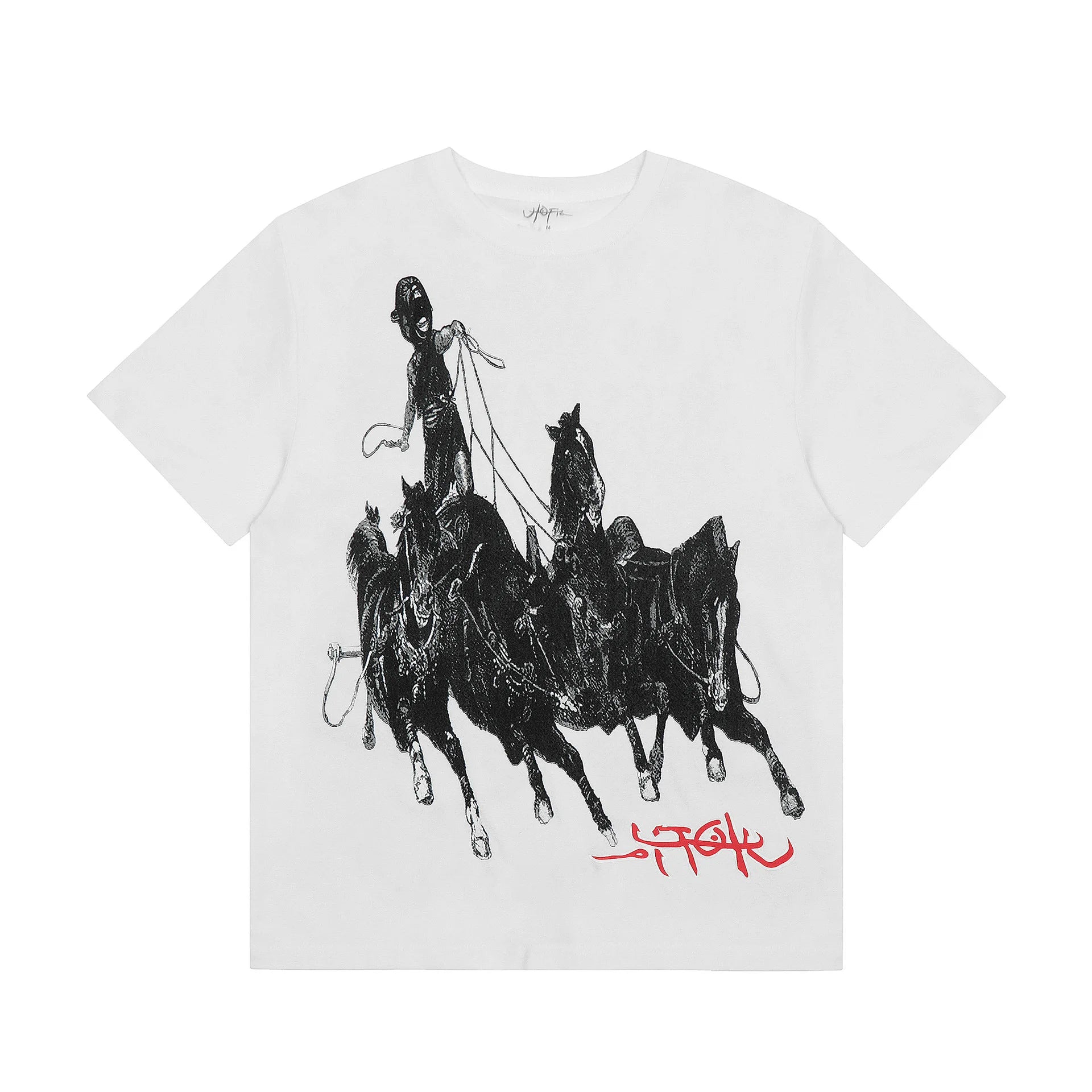 Black Statement Abstract Print Graphic Tee