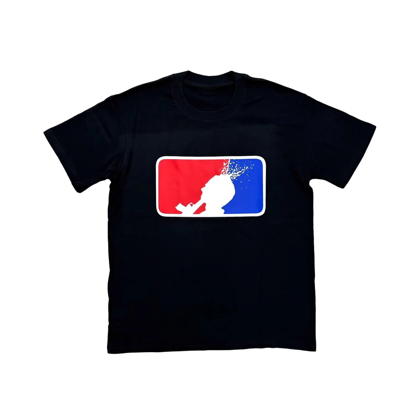 Black Destory Bold Print Graphic Tee