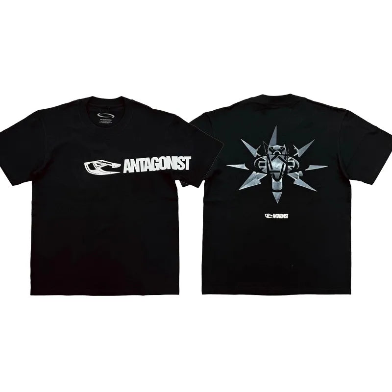 Black Statement Abstract Portrait Graphic Tee