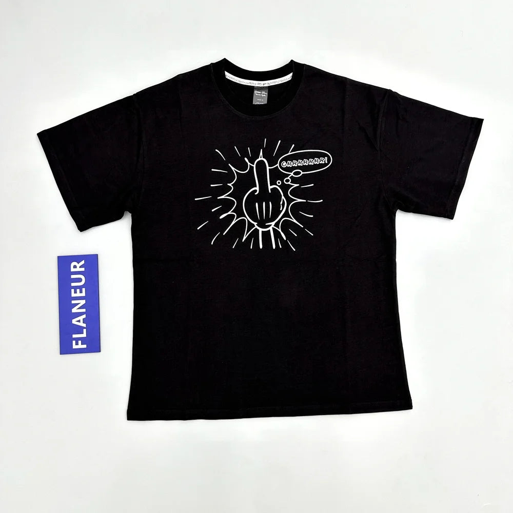 Black Finger Graphic Tee