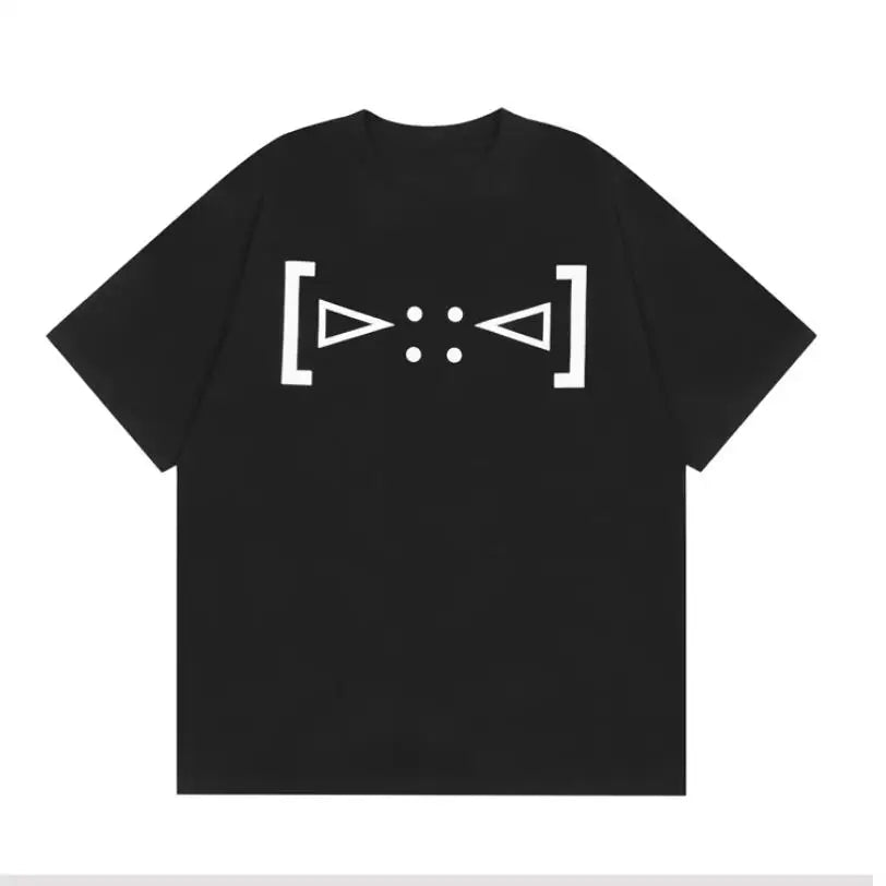 Black Skull Bold Print Graphic Tee