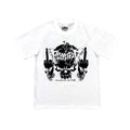 Black Psykotic Skull Longsleeves Graphic Tee